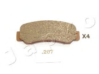 Комплект тормозных колодок, дисковый тормоз JAPKO 51207