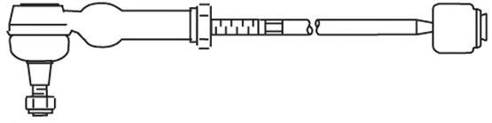 Поперечная рулевая тяга FRAP T279
