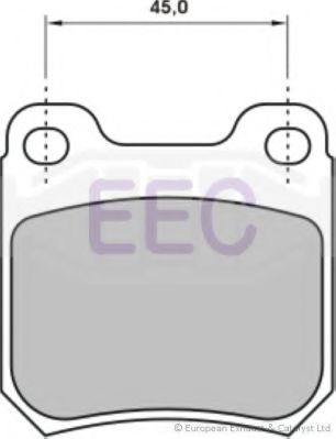 Комплект тормозных колодок, дисковый тормоз EEC BRP0619