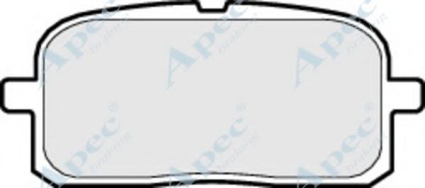 Комплект тормозных колодок, дисковый тормоз APEC braking PAD1134