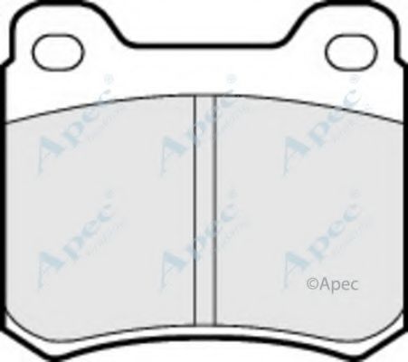 Комплект тормозных колодок, дисковый тормоз APEC braking PAD405