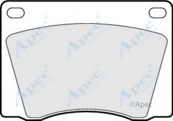 Комплект тормозных колодок, дисковый тормоз APEC braking PAD522