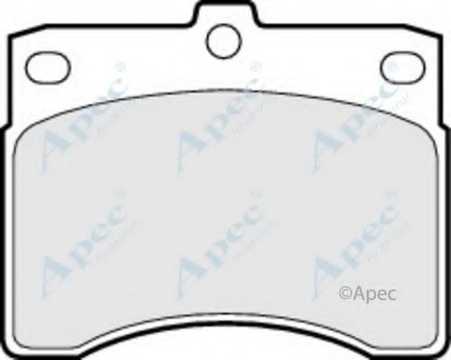 Комплект тормозных колодок, дисковый тормоз APEC braking PAD586