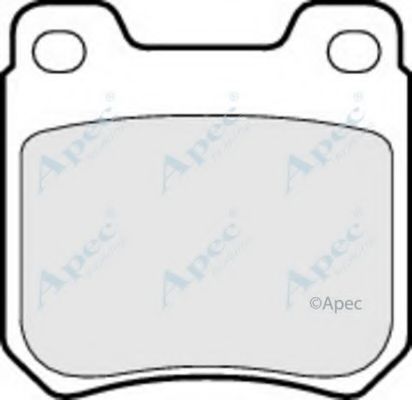 Комплект тормозных колодок, дисковый тормоз APEC braking PAD619