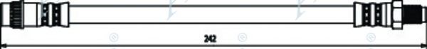 Тормозной шланг APEC braking HOS3274