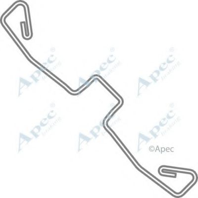 Комплектующие, тормозные колодки APEC braking KIT1062