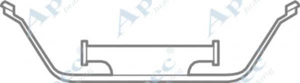 Комплектующие, тормозные колодки APEC braking KIT1063