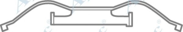 Комплектующие, тормозные колодки APEC braking KIT1100