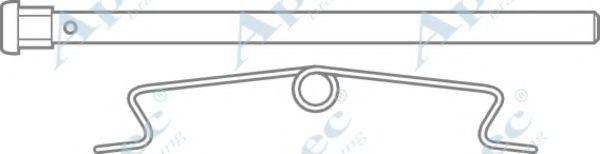 Комплектующие, тормозные колодки APEC braking KIT522