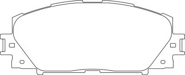 Комплект тормозных колодок, дисковый тормоз MOTAQUIP LVXL1634
