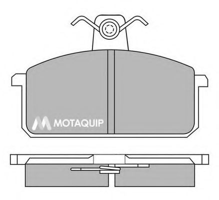 Комплект тормозных колодок, дисковый тормоз MOTAQUIP LVXL278
