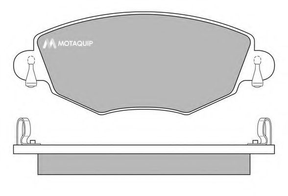 Комплект тормозных колодок, дисковый тормоз MOTAQUIP LVXL650