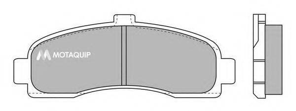 Комплект тормозных колодок, дисковый тормоз MOTAQUIP LVXL664