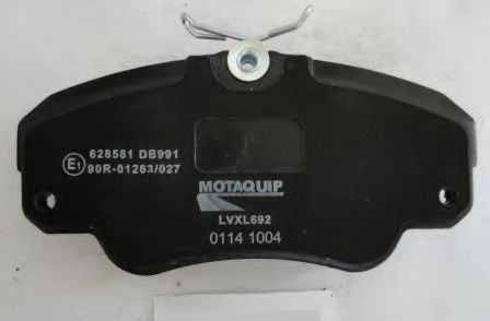 Комплект тормозных колодок, дисковый тормоз MOTAQUIP LVXL692