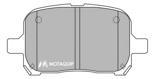 Комплект тормозных колодок, дисковый тормоз MOTAQUIP LVXL1237