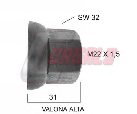 Гайка крепления колеса CASALS 21470