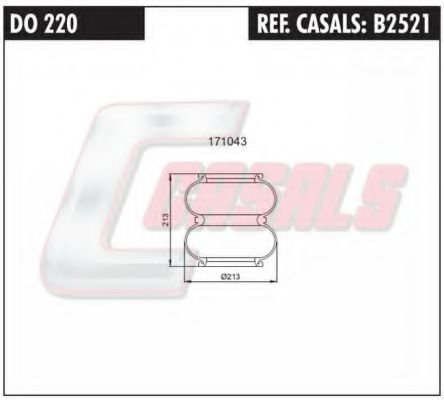 Кожух пневматической рессоры CASALS B2521