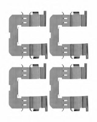 Комплектующие, колодки дискового тормоза HELLA PAGID 8DZ 355 204-361