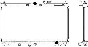 Радиатор, охлаждение двигателя SAKURA  Automotive 2211-1007