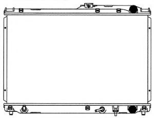 Радиатор, охлаждение двигателя SAKURA  Automotive 2272-1004