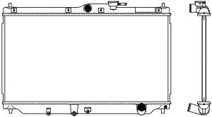 Радиатор, охлаждение двигателя SAKURA  Automotive 3211-1044