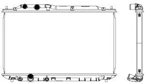 Радиатор, охлаждение двигателя SAKURA  Automotive 3211-8525