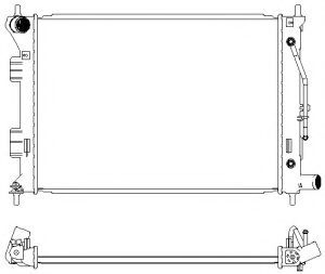 Радиатор, охлаждение двигателя SAKURA  Automotive 3221-8510