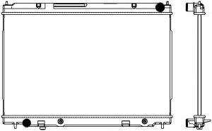 Радиатор, охлаждение двигателя SAKURA  Automotive 3251-1016