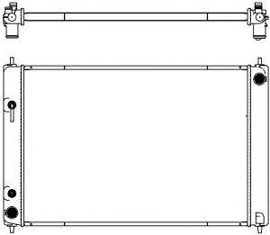 Радиатор, охлаждение двигателя SAKURA  Automotive 3341-8504
