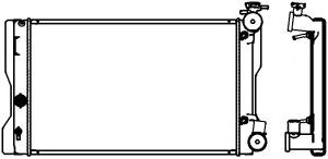 Радиатор, охлаждение двигателя ACDelco 21722