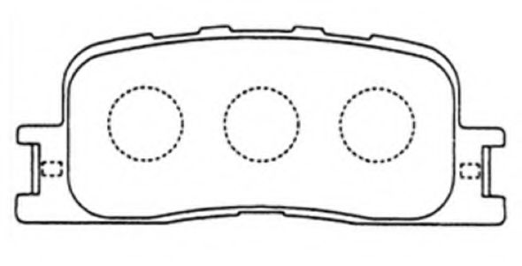 Комплект тормозных колодок, дисковый тормоз ASVA AKD-1064