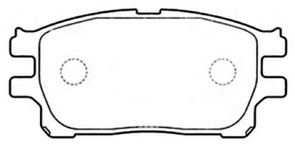 Комплект тормозных колодок, дисковый тормоз ASVA AKD-1784