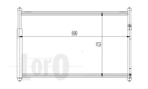 Конденсатор, кондиционер LORO 050-016-0003