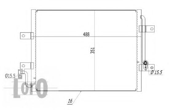 Конденсатор, кондиционер LORO 016-016-0006
