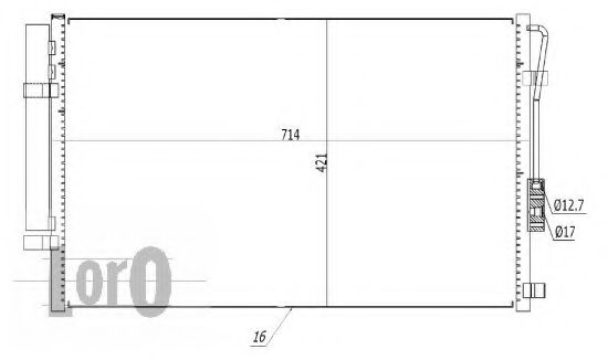 Конденсатор, кондиционер LORO 019-016-0034