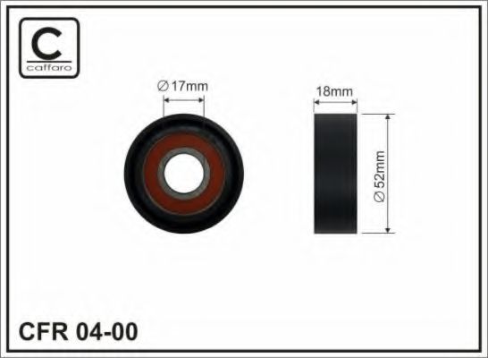 Натяжной ролик, поликлиновой  ремень CAFFARO 04-00