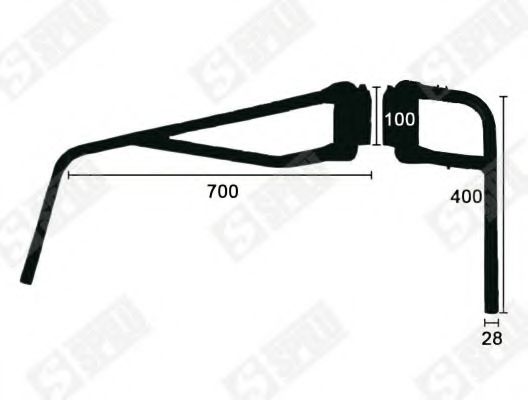 Кронштейн, наружное зеркало SPILU 61944