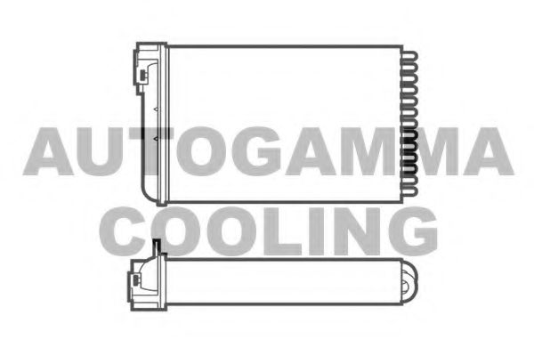 Теплообменник, отопление салона AUTOGAMMA 101766