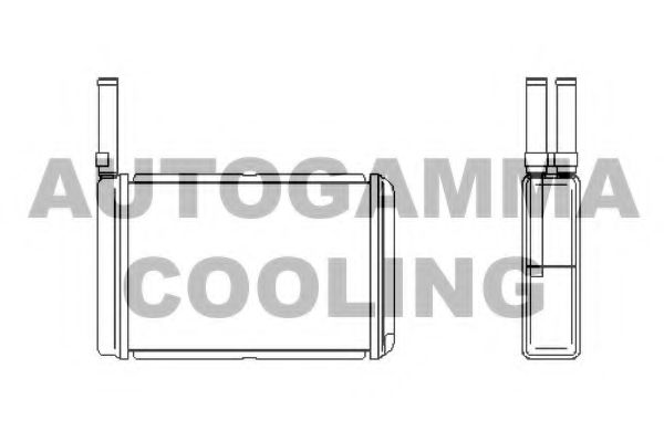 Теплообменник, отопление салона AUTOGAMMA 101968