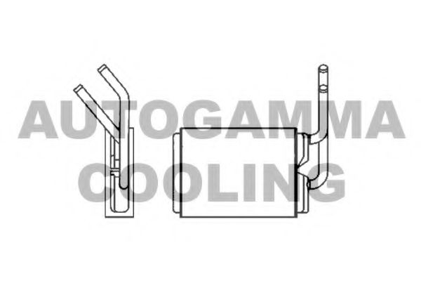Теплообменник, отопление салона AUTOGAMMA 101978
