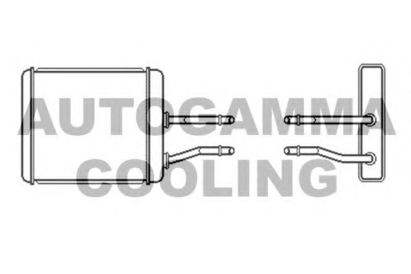 Теплообменник, отопление салона AUTOGAMMA 102419