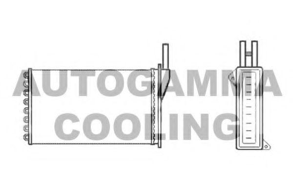 Теплообменник, отопление салона AUTOGAMMA 102440