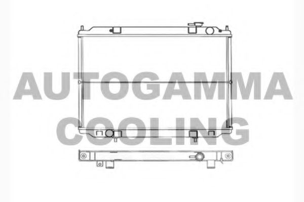 Радиатор, охлаждение двигателя AUTOGAMMA 104134