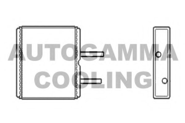 Теплообменник, отопление салона AUTOGAMMA 104890