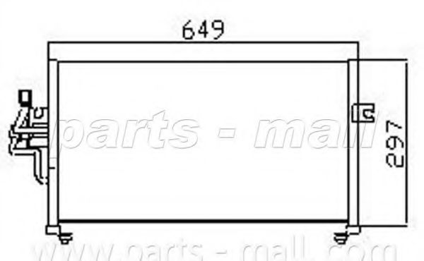 Конденсатор, кондиционер PARTS-MALL PXNCG-006