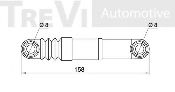 Амортизатор, поликлиновой ремень TREVI AUTOMOTIVE TA1941