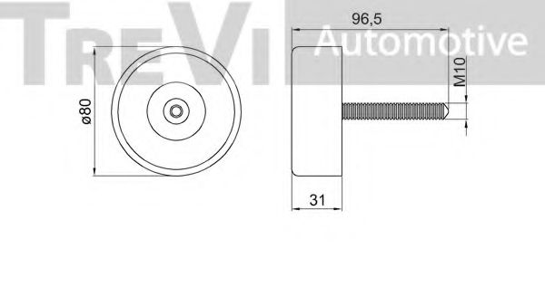 Натяжной ролик, поликлиновой  ремень TREVI AUTOMOTIVE TA2113