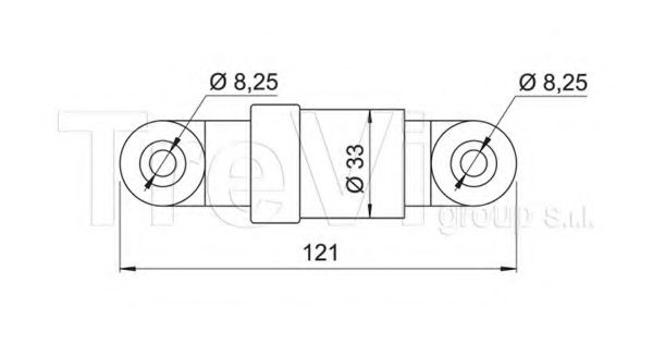 Амортизатор, поликлиновой ремень TREVI AUTOMOTIVE TA1873
