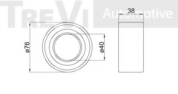 Комплект подшипника ступицы колеса TREVI AUTOMOTIVE 31231