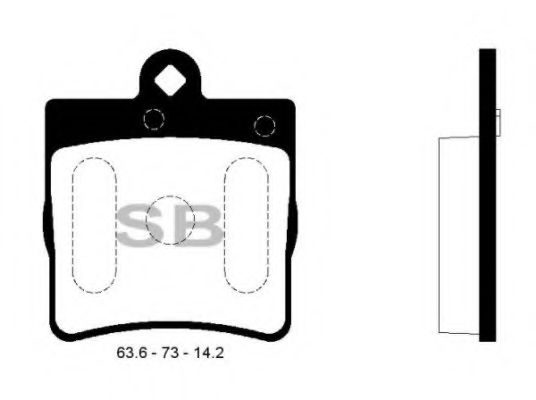 Комплект тормозных колодок, дисковый тормоз FI.BA FBP2208